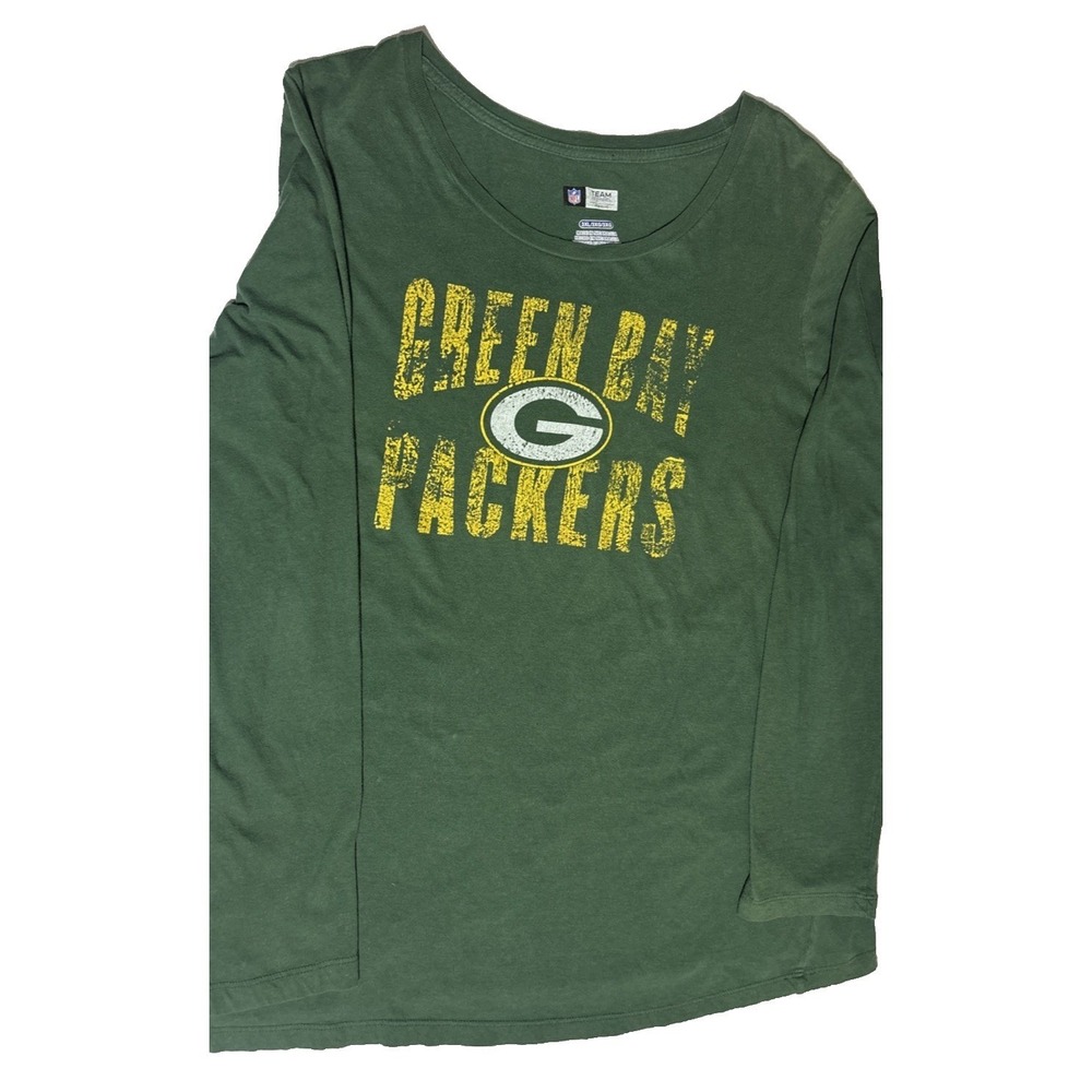 NFL Team Apparel The Green Bay Packers Nike Tee Women's Plus Size 3X Long Sleeve